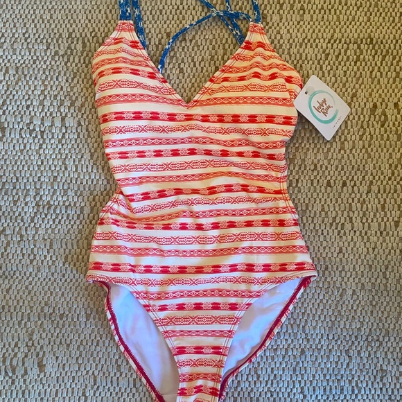 New With Tags Indigo Rein One Piece Swimsuit Small - Picture 1 of 6